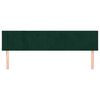 vidaXL Cabeceros terciopelo verde oscuro 180x5x78/88 cm