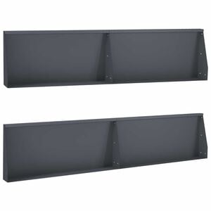 vidaXL Muro de Contenci&oacute;n 4 uds. 100 x 12 x 30 cm Acero Gris antracita