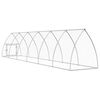 vidaXL Jaula para gallinas acero galvanizado plateado 600x105x120 cm