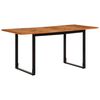 vidaXL Mesa de comedor 160x80x75 cm madera maciza acacia