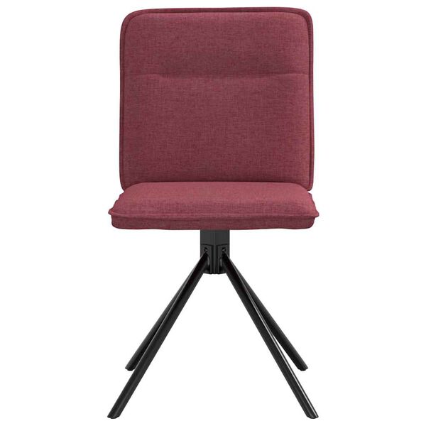 vidaXL Sillas de comedor 6 unidades tela rojo tinto