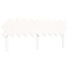 vidaXL Cama personas mayores cabecero madera maciza blanco 200x200 cm