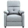 vidaXL Sill&oacute;n reclinable de tela gris claro