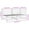 vidaXL Sof&aacute; de jard&iacute;n de 2 plazas madera maciza de abeto Douglas
