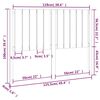 vidaXL Cabecero de cama madera maciza de pino 125,5x4x100 cm