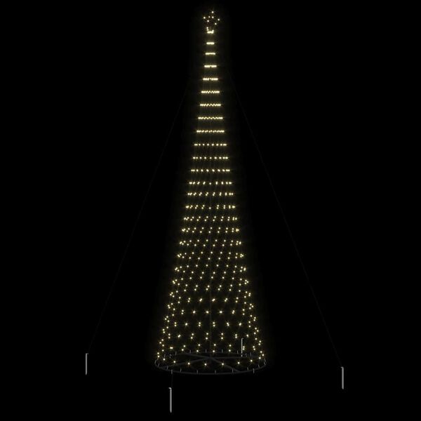 vidaXL &Aacute;rbol de Navidad LED con 555 LED C&aacute;lido 500 cm Metal