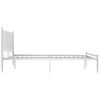 vidaXL Estructura de cama sin colch&oacute;n metal blanco 200x200 cm