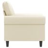 vidaXL Sill&oacute;n cuero sint&eacute;tico crema 60 cm