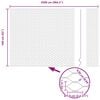 vidaXL Valla hexagonal Gris 1.6 x 25 m Acero