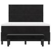 vidaXL Cama tipo Box Spring con colch&oacute;n Negro 140 x 190 cm Terciopelo