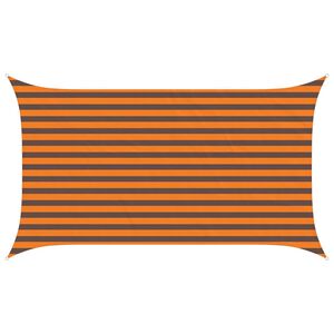 vidaXL Toldo Vela de Sombra Naranja y Marr&oacute;n 3,5 x 2 m