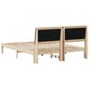 vidaXL Estructura de cama Marr&oacute;n 150 x 200 cm Madera de pino macizo