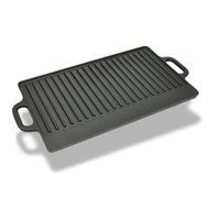 vidaXL Parrilla grill reversible hierro fundido 50x23 cm