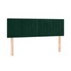 vidaXL Cama box spring con colch&oacute;n terciopelo verde oscuro 140x190 cm