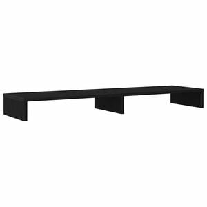 vidaXL Soporte para monitor de roble negro, 100 x 27 x 10 cm, madera de ingenier&iacute;a