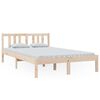 vidaXL Estructura de cama sin colch&oacute;n madera maciza 120x200 cm