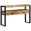 vidaXL Mesa Consola Marr&oacute;n 120 x 33 x 75 cm Madera de mango maciza