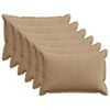 vidaXL Funda de almohada 6 uds. HOUTEN Marr&oacute;n 50 x 75 cm pana