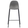 vidaXL Juego de mesa alta y taburetes 5 piezas tela gris topo