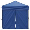 vidaXL Carpa para fiestas plegable con paredes laterales azul 2x2 m