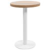 vidaXL Mesa de bistr&oacute; MDF marr&oacute;n claro 50 cm