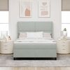 vidaXL Cama tipo Box Spring Gris Claro 140 x 200 cm Terciopelo