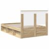 vidaXL Estructura de cama Sonoma 120 x 200 cm Madera de pino macizo