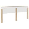 vidaXL Cabecero Roble Sonoma 200 cm Madera contrachapada