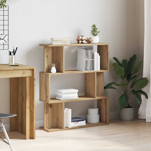 vidaXL Estanter&iacute;a madera de ingenier&iacute;a roble artisan 80x24x96 cm