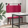vidaXL Cabecera Colgante Rojo vino 110 x 55 x 5 cm Terciopelo