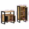 vidaXL Juego de muebles de baño 2 pcs Marrón Madera de mango maciza
