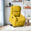 vidaXL Sill&oacute;n el&eacute;ctrico reclinable elevable de terciopelo amarillo