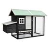 vidaXL Gallinero madera maciza de pino y abeto gris 170x81x110 cm