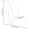 vidaXL Sillón con forma de zapato de tacón cuero sintético rosa