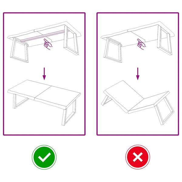 vidaXL Tablero mesa madera roble tratada marr&oacute;n claro 120x50x(2-6) cm
