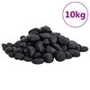 vidaXL Guijarros pulidos negros 10 kg 2-5 cm