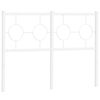 vidaXL Cabecero de repuesto de metal blanco 120 cm