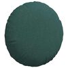 vidaXL Cojines para asiento 2 pcs Verde oscuro &Oslash;50 x 19 cm tela