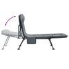 vidaXL Tumbona de pesca con patas para barro plegable gris
