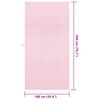 vidaXL Toallas Deportivas 2 pcs Rosa 200 x 100 cm