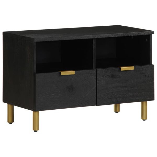 vidaXL Mueble de TV madera de ingenier&iacute;a negro 70x33x46 cm