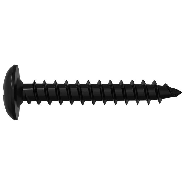 vidaXL Clavo autorroscante 2 pcs Negro 4 x 25 mm Acero