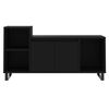 vidaXL Mueble para TV madera contrachapada negro 100x35x55 cm