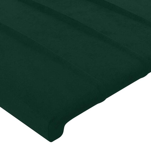 vidaXL Cabecero de terciopelo verde oscuro 100x5x78/88 cm