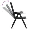 vidaXL Juego de comedor para jardín 7 piezas aluminio negro