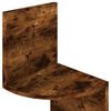 vidaXL Estante de esquina de pared madera ingenier&iacute;a roble ahumado