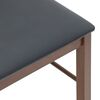 vidaXL Sillas de comedor con cojines 2 uds madera maciza marrón caucho