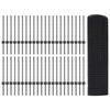 vidaXL Valla con Poste Gris 0,5 x 100 m Acero y PVC