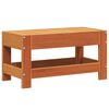 vidaXL Taburete de jard&iacute;n madera de pino marr&oacute;n cera 62x30x32 cm