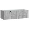 vidaXL Mueble para TV de pared Gris Sonoma 99 x 41 x 30 cm